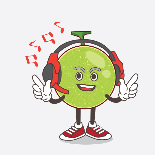 哈密瓜卡通人物与吉祥物图片下载