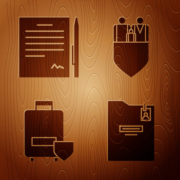 用笔订个人文件夹旅行合同图片下载