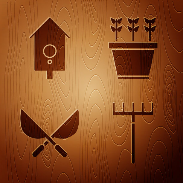 设置花园耙复古墙手表园艺图片下载