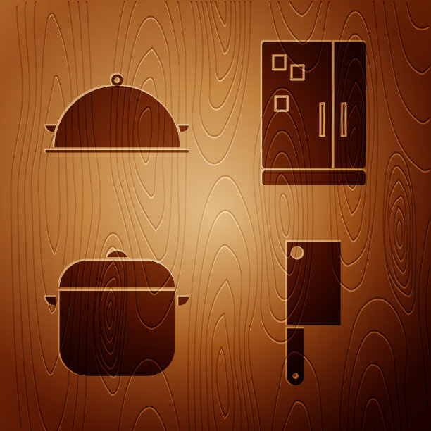 在切肉刀上放上食物图片下载