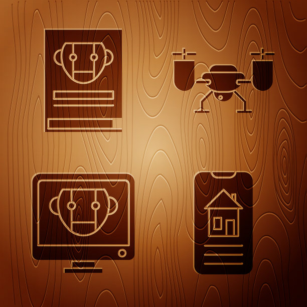 设置智能家居用户手动机器人和无人机飞行图片下载