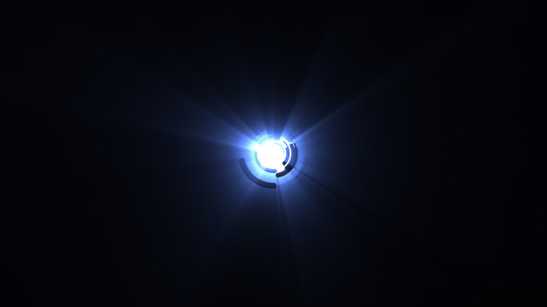 蓝色的眩光图片下载