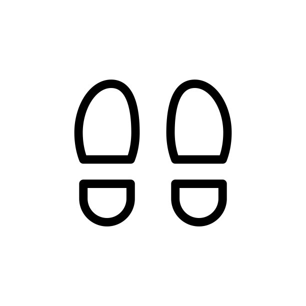 Boot print图标，插图设计模板图片下载