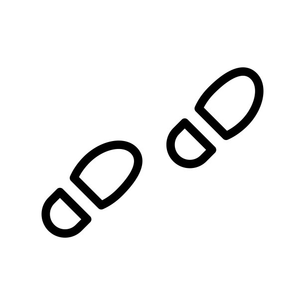 Boot print图标，插图设计模板图片下载