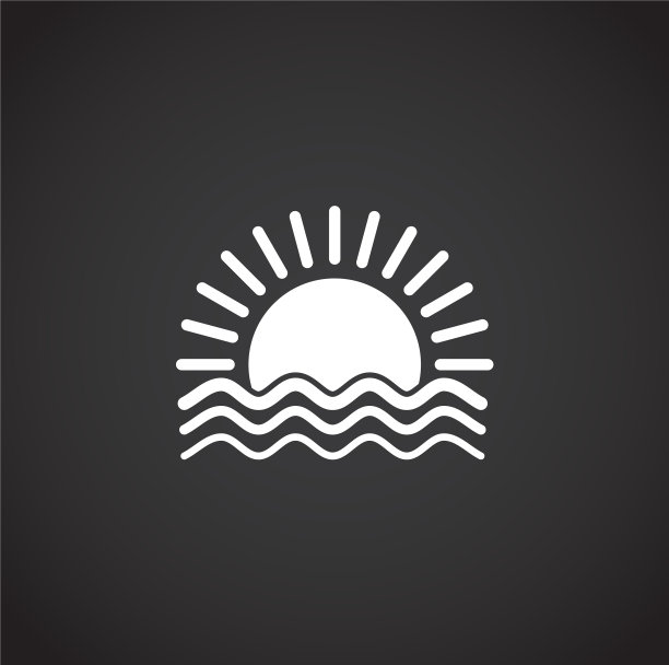 日落日出相关图标的背景图片下载