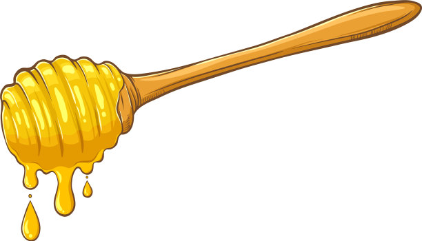 蜂蜜蘸蜂蜜勺图片下载