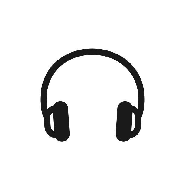 白色背景下耳机线被隔离图片下载