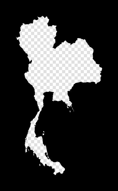 泰国模版地图。图片下载