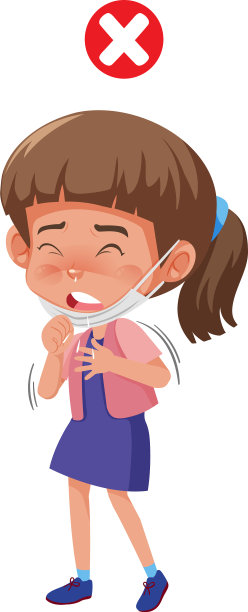 一个女孩因为冠状病毒咳嗽图片下载