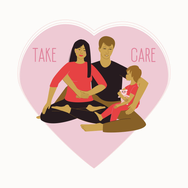 快乐的家庭，爸爸拥抱妈妈图片下载