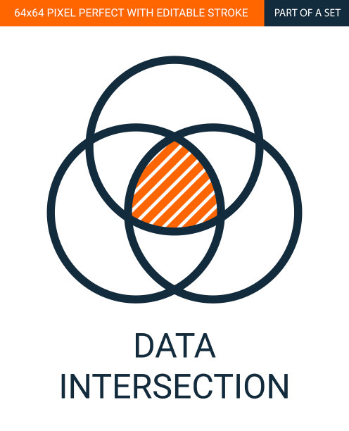 简单的数据交集勾勒多姿多彩图片下载