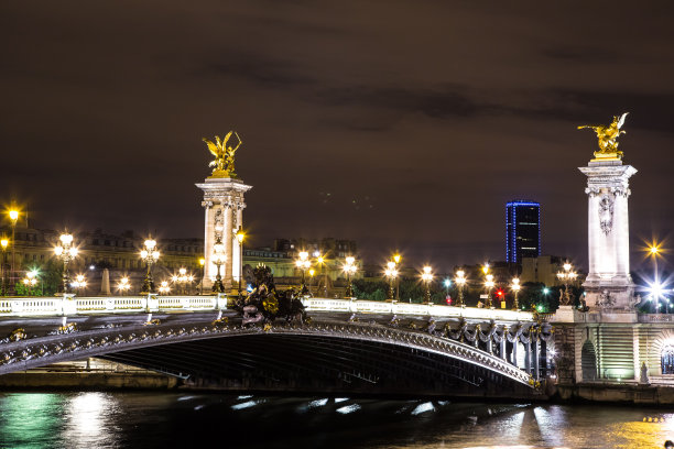 巴黎的亚历山大三世大桥图片下载