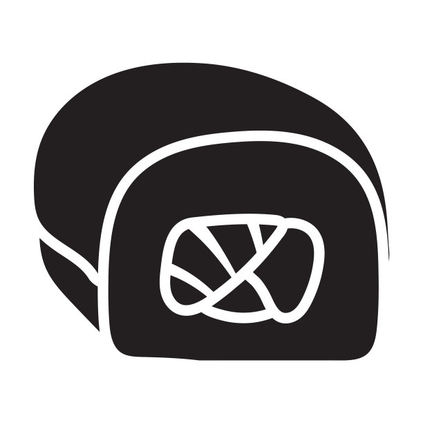 寿司图标黑色图标隔离上图片下载