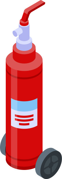 水灭火器图标等距风格图片下载