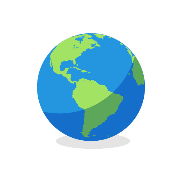 地球图标。地球孤立在白色背景上图片下载