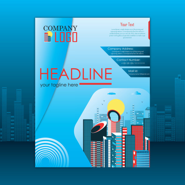 传单设计。公司商业报告封面，小册子或传单设计。传单的演讲图片下载