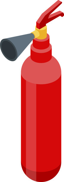 事故灭火器图标等距风格图片下载