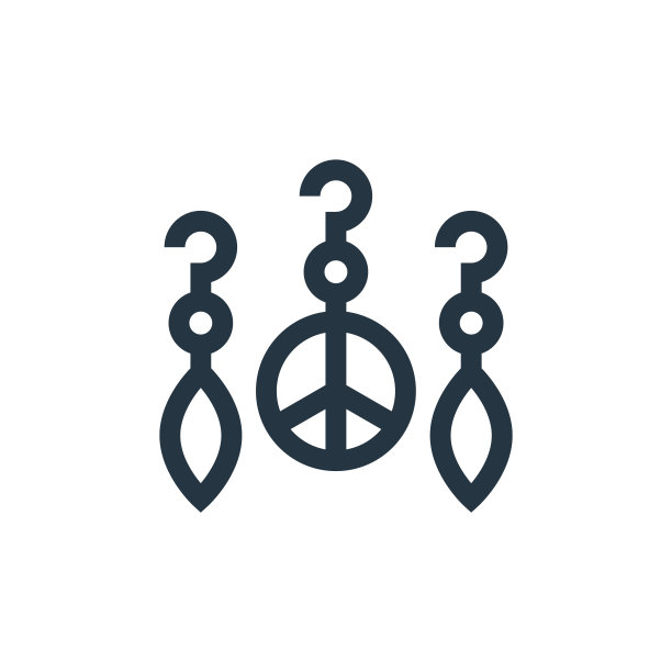 耳环矢量图标孤立在白色背景。轮廓，细线耳环图标，用于网站设计和移动，应用程序开发。细线耳环轮廓图标矢量插图。图片下载