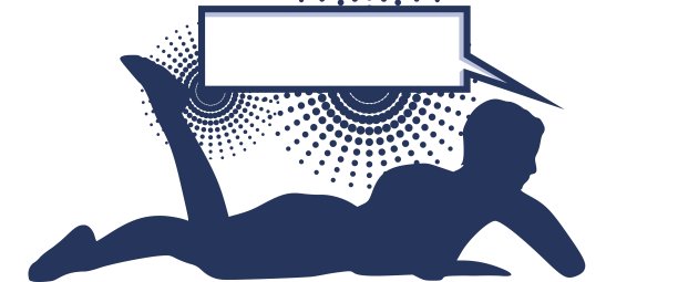 女人和思考的泡泡图片下载