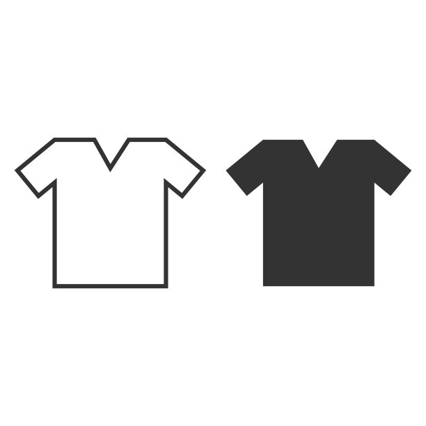 t恤图标矢量设计。图片下载