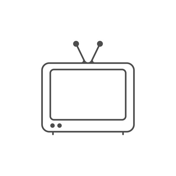 电视图标矢量设计。图片下载