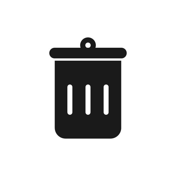 垃圾桶图标。删除，删除符号。垃圾筒，垃圾箱，回收站，垃圾篮。删除符号是现代网页和移动网页UI的概念。图片下载