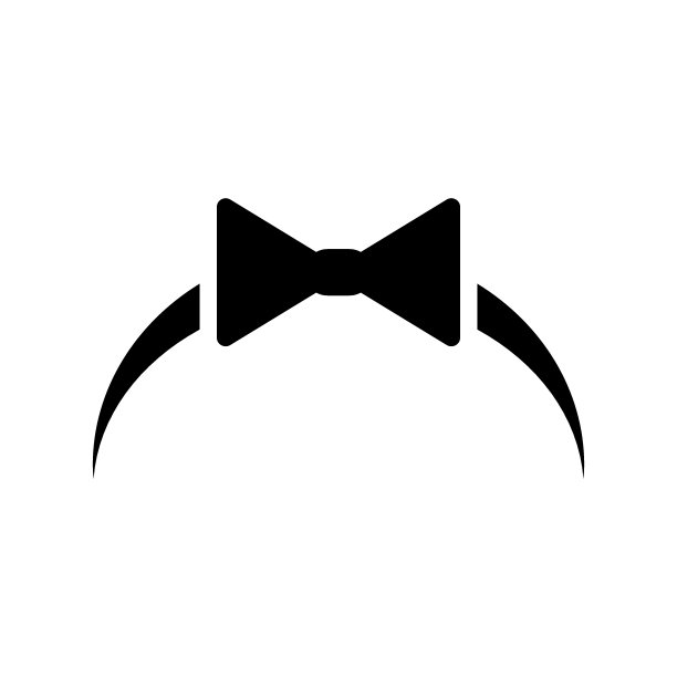 领结图标在线条风格。时尚的蝴蝶结丝带标志。完美的网页和手机应用设计的时尚配饰标志。图片下载