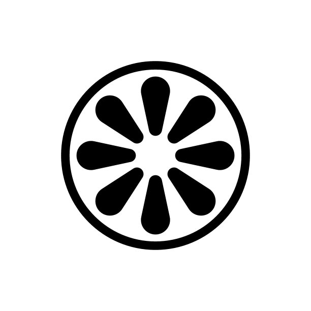 实心线造型蜜瓜图标。哈密瓜，多汁的水果象征。图片下载