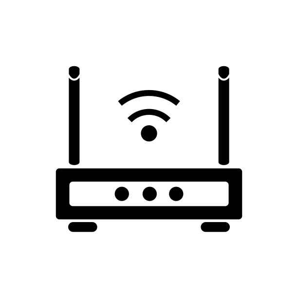 路由器图标设计矢量模板图片下载