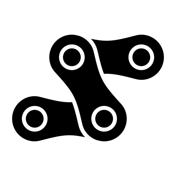 自行车链图标矢量插图设计图片下载