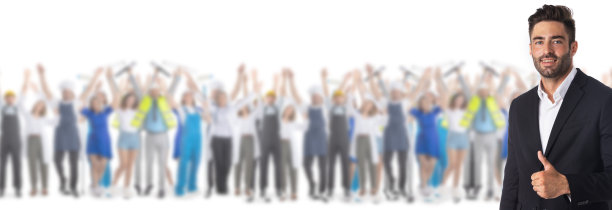 商人与不同行业的人图片下载