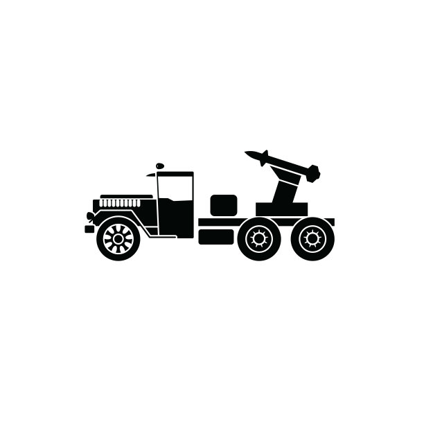 军用卡车图标模板图片下载