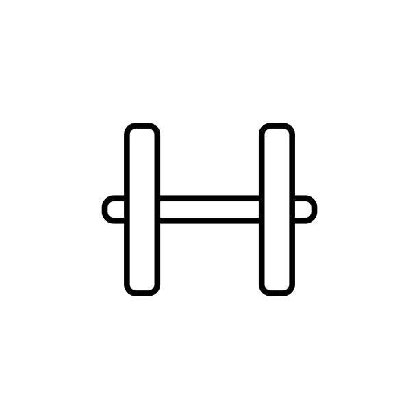 哑铃图标设计模板流行图片下载