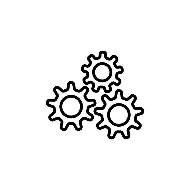 齿轮图标矢量设计模板图片下载