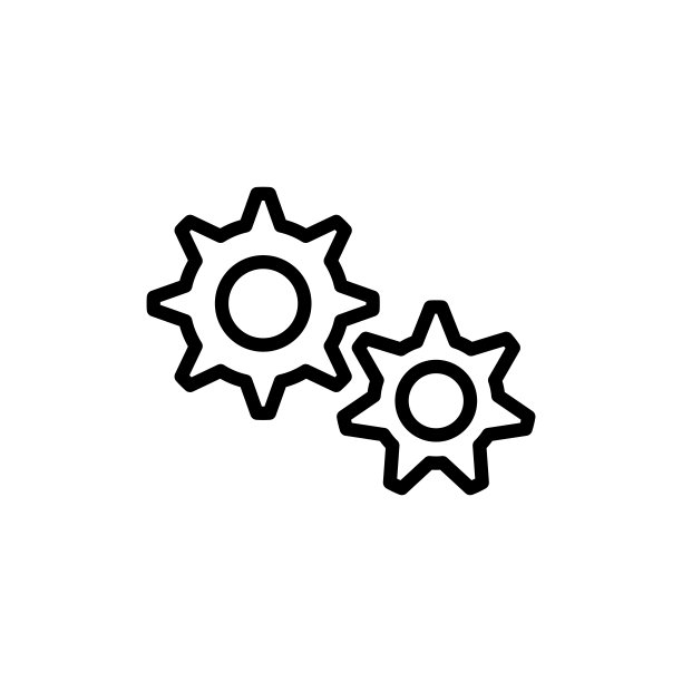 齿轮图标矢量设计模板图片下载