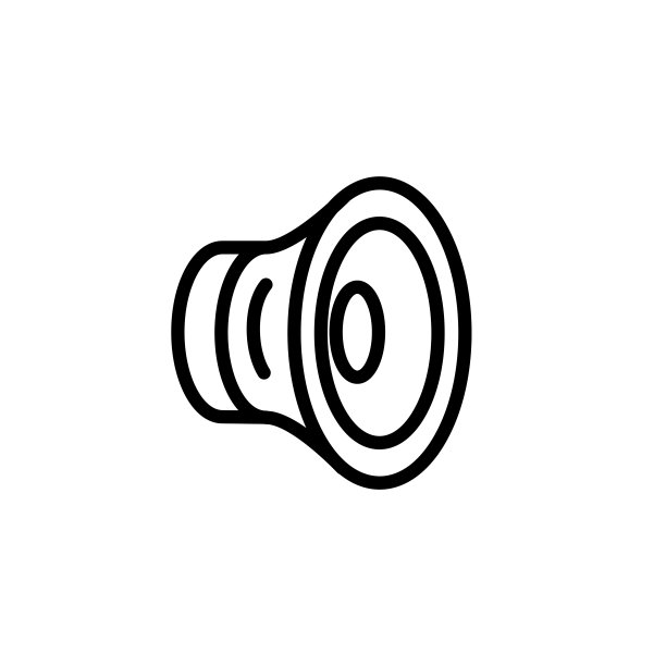 喇叭图标矢量设计模板图片下载