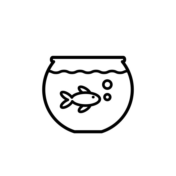 水族馆图标，插图设计模板图片下载