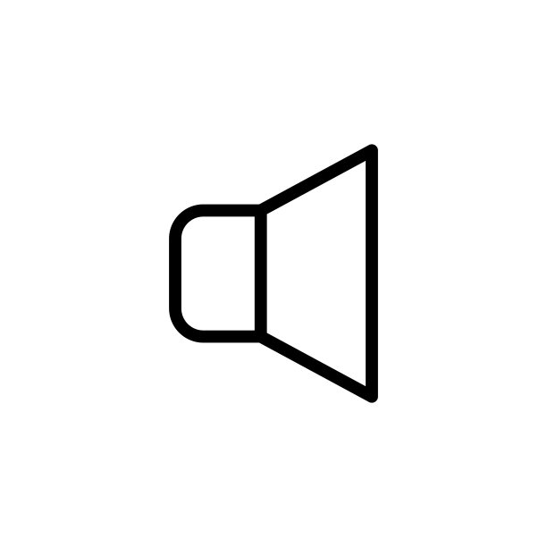 喇叭图标矢量设计模板图片下载