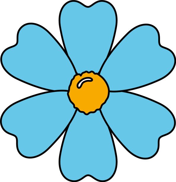 孤立花图标设计图片下载