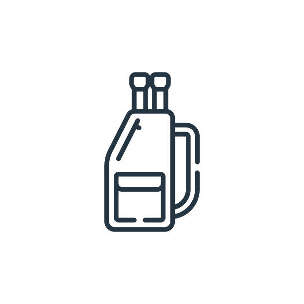 棒球袋矢量图标孤立的白色背景。轮廓，细线棒球袋图标，用于网站设计和移动，应用程序开发。细线棒球袋轮廓图标矢量插图。图片下载