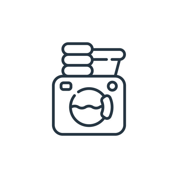 洗衣矢量图标孤立的白色背景。轮廓，细线洗衣图标，用于网站设计和移动，应用程序开发。细线洗衣轮廓图标矢量插图。图片下载