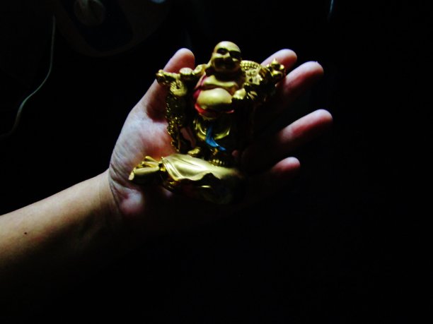 笑佛雕像图片下载