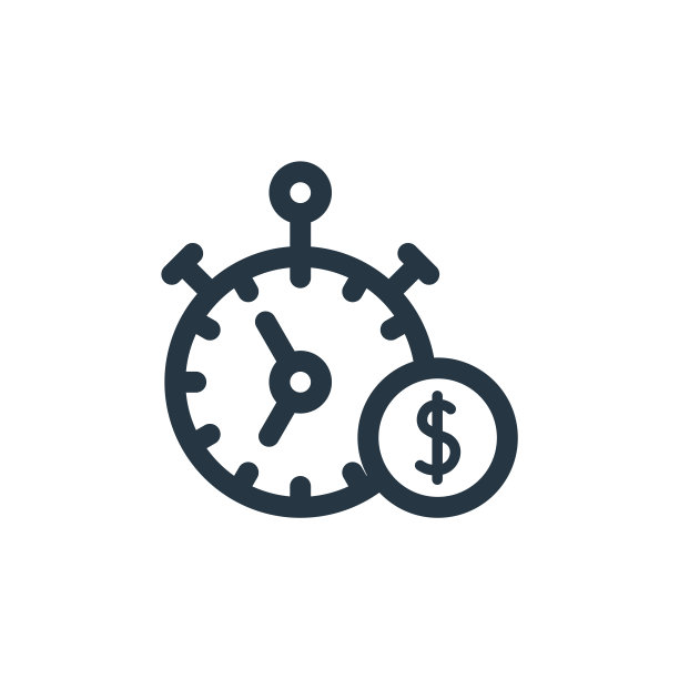 商务管理概念秒表矢量图标（可编辑描边细线插画，适用于网页、APP、logo、印刷媒体）图片下载