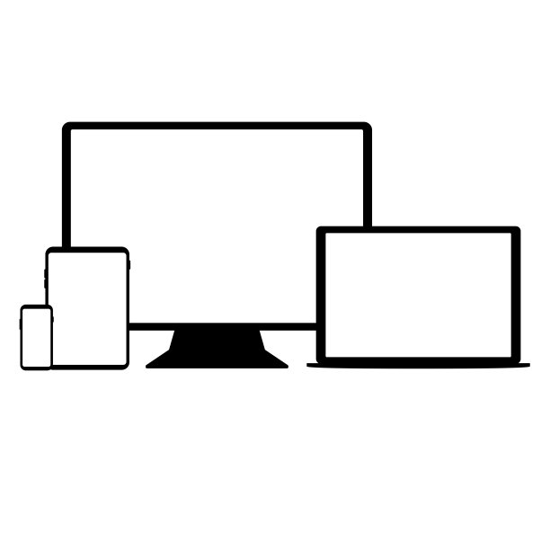 黑色轮廓数码小工具图片下载