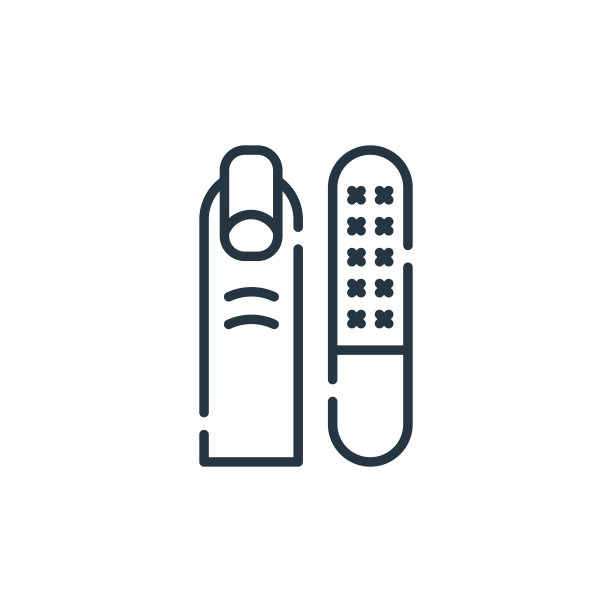 美甲矢量图标孤立在白色背景上。轮廓，细线美甲图标的网站设计和移动，应用程序开发。细线美甲轮廓图标矢量插图。图片下载