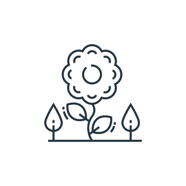 花矢量图标孤立在白色背景。轮廓，细线花图标用于网站设计和手机，应用程序开发。细线花轮廓图标矢量插图。图片下载