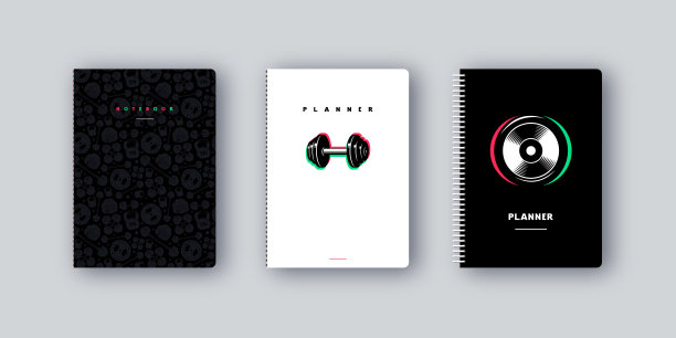 培训计划笔记本封面设计图片下载
