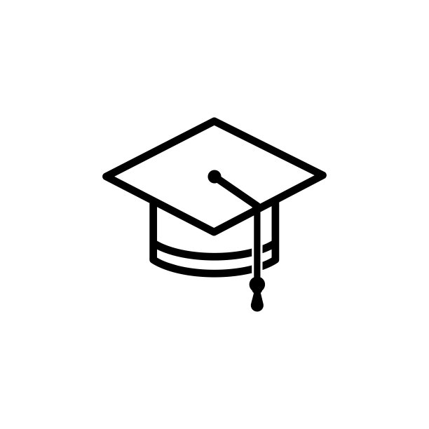 最好的毕业帽图标矢量标志图片下载