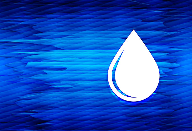水滴图标水波抽象蓝色背景插图图片下载