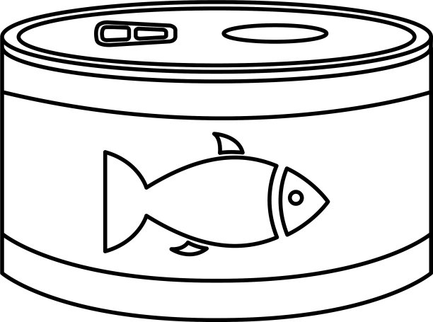 金枪鱼食品能孤立图标吗图片下载